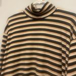 Umgee Black /gold and silver striped long sleeve sheath style dress like new Photo 1