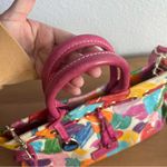 Dooney & Bourke Vintage Wonder Duck Pink Colorful Satchel w/ Strap Photo 2