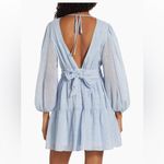 Nation Ltd LDT Goddess Clip-Dot Minidress size 4 NWT Blue gold silver Photo 2