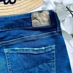 American Eagle  Super Stretch Dark Wash Shortie Denim Shorts Photo 6