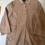 Weatherproof  Tan Peacoat Jacket Suede Feel Photo 0