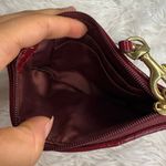 Coach Burgundy / red Signature Canvas Wristlet Photo 4