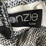 Onzie Black and White Reptile Print Racerback Strappy Sports Bra M/L Photo 4