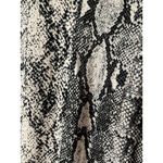 Anydoll Snake Print V Neck Tunic Top Women's 2XL Work Career Animal Daily Shirt Black Size XXL Photo 2