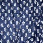 Floral hand Block Printed Long Kaftan Dress Blue Printed Kaftan Size undefined Photo 7