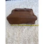 Cole Haan ‎ Leather Satchel Purse Handbag Top Handle Flap Closure Brown Photo 5