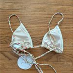 Peony Floral Bikini Top White Size XS Photo 2