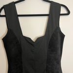 wilson's leather Wilson’s Leather Vintage Black Suede & Knit Body Con Dress Sz M Photo 3