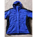 L.L.Bean Womens Blue Thinsulate Insulated Hooded Zip Up Jacket Quilted Sz XL Photo 2