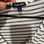 Splendid  blue and white all day hoodie coverup light sweater large Photo 4