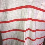 Madewell  Whisper Red Striped V Neck Tee crewneck bright ivory/red size s… Photo 3