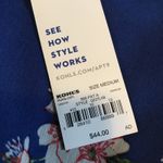 Kohls Apt. 9 Womens Blouse Medium NWT blue Floral Photo 4