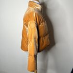Fabletics Light Honey Wonder Velour Cropped Puffer Jacket Photo 5