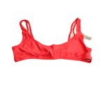 NWT J. Crew Heritage Scoop Neck Bikini Top Unpadded Womens Size XL NWT Red Photo 3