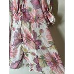 Olivaceous Floral Puff Sleeve Mini Dress Womens Sz S A Line Flowy Boho Feminine Photo 3