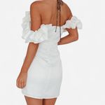 Selfie Leslie  La Palma Dramatic Ruffle Off-Shoulder Mini Dress Coquette Large Photo 1