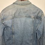 Calvin Klein Vintage Denim Trucker Jean Jacket Size Large Distressed Faded Photo 7