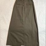 Loft  olive green midi skirt nwot Photo 0