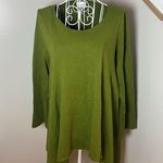 Pacificotton San Francisco Bryn Walker Green Lagenlook Art To Wear Blouse Sz S Photo 0