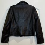 Jhichic vegan leather moto biker black women’s jacket Size L Photo 2