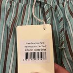 Peppermayo Exclusive Blue Brown White Coastal Stripe Fresh Face Linen Pants Photo 7