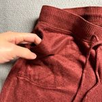 Gilly Hicks Cozy Red Lounge Knit Jogger Pants Size XSmall Pockets EUC Photo 3