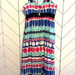 Vineyard Vines Women’s 14 Carolina Stripe Ocean Splash Maxi Dress Silk Polka Dot Photo 2