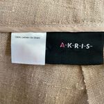 Akris  Nubby Linen Cuffed Side Zip Trousers Pants 12 Photo 7