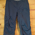 The North Face Dark Grey Cargo Cropped Capri Pants 6 Mid Rise Utility Gorpcore Photo 0