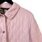 Burberry  Women's Medium Light Pink Quilted Nylon Jacket Classic Nova Check Plaid Photo 3