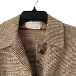Marni Milano Linen Wool Blend Crop Blazer Jacket Brown Cream size 42 Large Photo 2