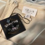 Le lis  Mesh Cream Champagne Gold Star Bodysuit Size Medium New With Tags Photo 5