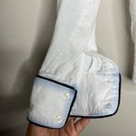 McGuire Denim McGuire Women's White Button-Down Shirt Size L Long Sleeve Contrast Piping Casua Photo 5