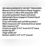 secret treasures Womens Plush Super Soft Fleece Sleep Joggers Size Small 4-6 New Photo 6