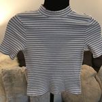 Wild Fable  RIBBED HIGH NECK SPANDEX CROP Photo 0