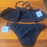 Vanilla Beach Vanilla/Beach Black Lace Bikini Set Photo 1