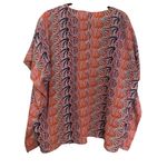 Simply Southern  Lightweight Shell Tunic Blue Med Coastal Resort Wear Beach Vacay Photo 3