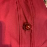 Betsey Johnson RED SNAP BUTTON CAPE JACKET (XL) Photo 9