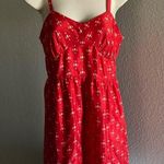 J.Crew Ikat Silk Shell Red Mini Dress Photo 2