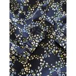 Michael Kors Michael Kors Shirt Blue Floral Print Off the Shoulder Size Small Modern Career Photo 6