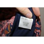 Modcloth NWOT Womens  Blue Red Pink Floral Long Sleeve V-Neck A-Line Dress Size S Photo 3