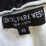 Central Park West  Knit Hoodie in Ivory & Neon Yellow, Size XS Photo 4