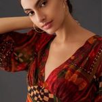 Anthropologie FARM Rio sensational and unique backless top Boho and flowey Photo 0