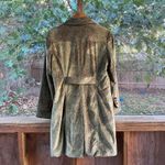 EXPRESS Women's Vintage Y2K Green Paisley Corduroy Coat Size 8- RARE! Photo 1