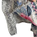 Savanna Jane Floral Embroidered Tunic Top 2X Boho Artsy Festival Flared Sleeves Black Photo 7