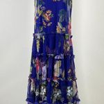 Johnny Was $490 NWOT  Biya Mazzini Sheer Mesh Tiered Dress Embroidered Beaded XS Photo 5