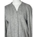Vintage Angora Lambswool Pearl Beaded Cable Knit Cardigan Gray Hong Kong S Photo 1
