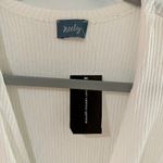 NEELY White Cardigan Style Tie Waist Sweater XS Photo 4