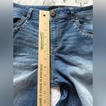 1822 Denim  Dark Blue Jean Shorts with Stitch Detail Photo 4