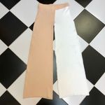 Torn By Ronny Kobo NWT Ronny Kobo Two Tone Ribbed Knit Pants Wide Leg Stretchy Beach Clean Girl szM Photo 2